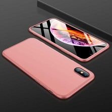 Apple iPhone Xs Max 6.5 Kılıf Htstore Zore Ays Kapak-Rose Gold