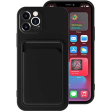 Apple iPhone 12 Pro Kılıf ​​htstore Zore Ofix Kapak-Siyah
