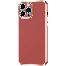Apple iPhone 12 Pro Kılıf Htstore Htstore Zore Bark Kapak-Kahverengi