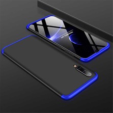 HTstore Galaxy A50 Kılıf Htstore Zore Ays Kapak-Siyah-Mavi