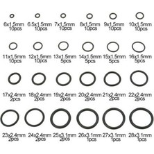 Atd Tools 24 Çeşit 120 Adet Kauçuk O-Ring Conta Takımı Kilitli Poşetli