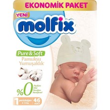 Molfix Pure&soft Bebek Bezi No:1 46'lı