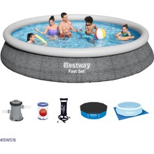 Bestway Büyük Şişme Havuz Seti 457X84CM Bw 516