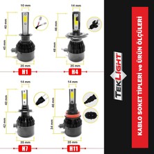 Teklight LED Xenon Far Ampulu Şimşek Etkili H1-H11-H7-H4