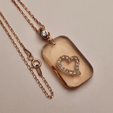 AMBENUS794 Gümüş Kalp Kolye