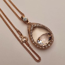 NUSMOND003 Beyaz Zirkon Kolye