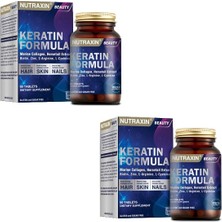 Nutraxin Keratin Formula 60 Tablet Hair - Nails - Skin X2 Adet