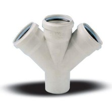 Ege Yıldız 110X110X110 Pvc Çift Çatal  3,2 mm