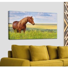 Dünyatablo At ve Manzaralı  Dekoratif Kanvas Tablo 1131