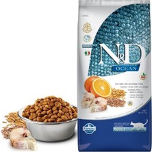 N&D N-D Ocean Düşük Tahıllı Balıklı Portakallı Yetişkin Kedi Maması 5 kg