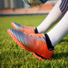 SITONG BC2022018 Kayma Kauçuk Turuncu Gümüş Futbol Ayakkabı Tırnak Ayakkabı Spor Ayakkabı Eğitim Ayakkabı Erkek Ayakkabı (Yurt Dışından)