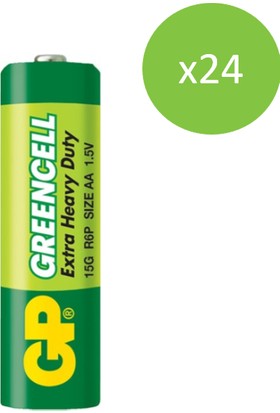 Gp 24'lü Greencell Aa Boy Kalem Çinko Karbon Pil (GP15G-VS12)