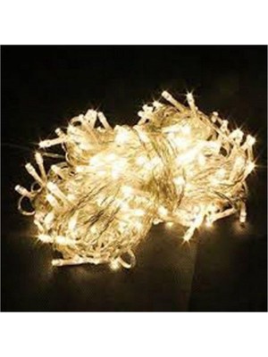 Pazariz 10 Metre 100 LED Işıklı Süsleme - Gün Işığı Rengi