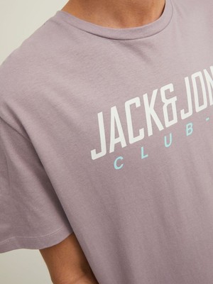 Jack & Jones Jcoclub Erkek Baskılı Tişört 12213761 Mor Xl - Mor