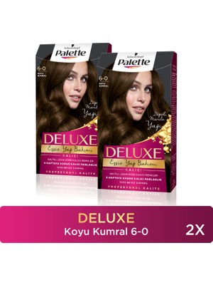 Palette Deluxe Saç Boyası 6-0 Koyu Kumral X 2 Adet