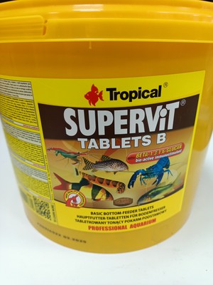 Tropical Supervit B Tablet 100 ADET Yüksek Proteinli Akvaryum Balıkları İçin Premium Beslenme