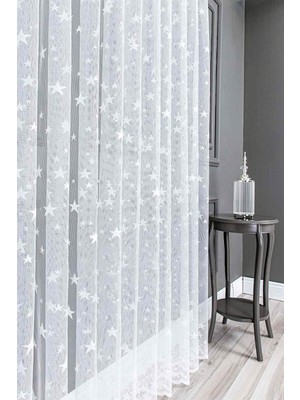 Evdepo Home Kullanıma Hazır 1/3 Sık Pile Tül Perde Tek Kanat - Ekru 150 x 270 cm