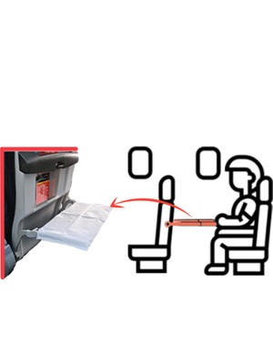 Mamaped Tek Kullanımlık Uçak, Otobüs,tren Masa Kılıfı