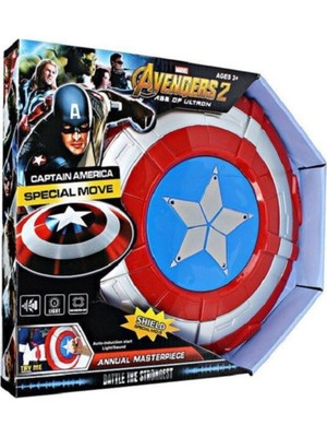Cigii Marvel Avengers Kaptan Amerika Kalkan Işıklı Sesli Elektronik Oyuncak 27X27CM
