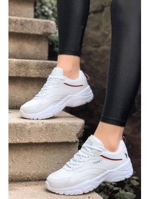 U.S. Polo Assn. Kadın Yüksek Taban Sneakers Tracey Kadın Günlük Spor Ayakkabı USP150BEYAZ