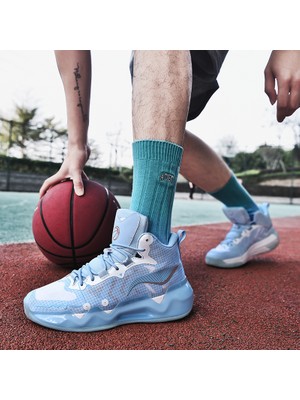 SITONG BC146199 Mavi Erkek Basketbol Ayakkabıları Sneakers Spor Ayakkabı Taban Giyim (Yurt Dışından)
