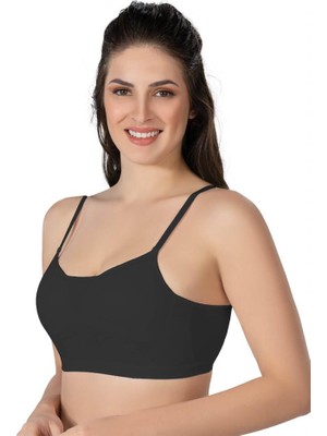 Emay 1423 Modal Cotton Kaplı Büstiyer Siyah