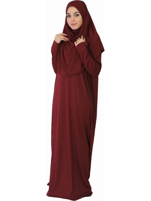 Zehranaz Namaz Elbisesi Bordo Xl