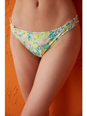 Çok Renkli Grace Çiçek Desenli Bikini Altı