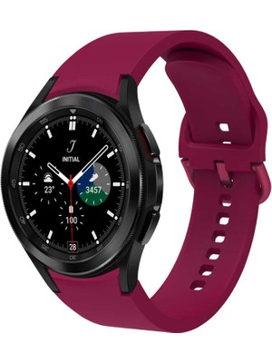 Galaxy Watch 4 40MM Krd-50 Silikon Kordon-Mürdüm