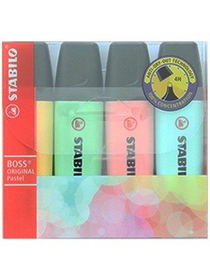 Stabilo Boss Original Pastel Işaretleme Kalem Seti 4 Renk Set 2