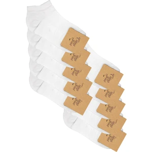 CF Colour Feet 10'lu Paket Beyaz Pike Örgü Patik Çorap