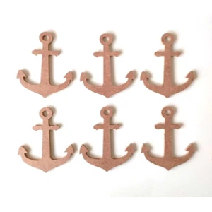 6'lı Mini Çapa Desenli Boyanabilir Ham Mdf 6 mm