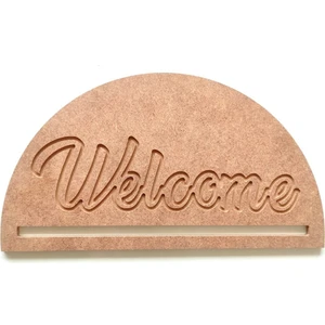 Yarım Ay Makrome Kasnak Kapı Süsü Düş Kapanı Welcome 6 mm