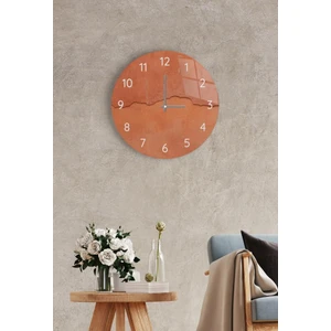 Duvar Saati - Cam - Sessiz Akar - Model 58 Çap 27