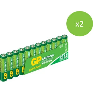 Gp 24'lü Greencell Aa Boy Kalem Çinko Karbon Pil (15G-VS12)