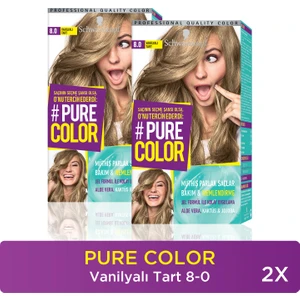 Pure Color Saç Boyası  8-0 Vanilyali Tart X 2 Adet