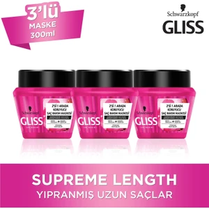 Supreme Length Sıvı Saç Kremi 200 Ml X 3 Adet