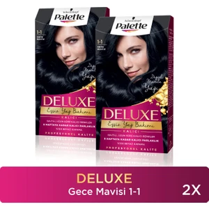 Deluxe Saç Boyası 1-1 Gece Mavisi X 2 Adet
