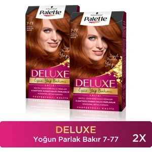 Deluxe Saç Boyası 7-77 Yoğun Parlak Bakır X 2 Adet