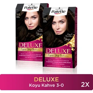 Deluxe Saç Boyası 3-0 Koyu Kahve X 2 Adet