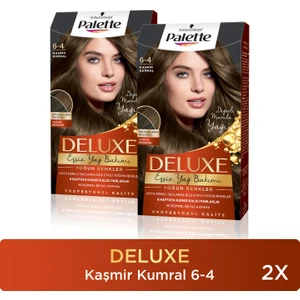 Deluxe Saç Boyası Yoğun Renkler 6-4 Kaşmir Kumral X 2 Adet