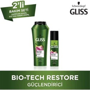 Bio-Tech Restore Şampuan 500 Ml + Sıvı Saç Kremi 200 Ml
