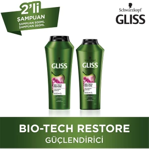 Bio-Tech Restore Şampuan 500 Ml + Şampuan 360 Ml