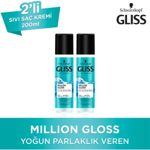 Million Gloss Sıvı Saç Kremi 200 Ml X 2 Adet