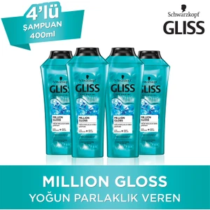 Million Gloss Şampuan 360 Ml X 4 Adet