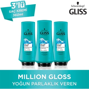 Million Gloss Saç Kremi 360 Ml X 3 Adet