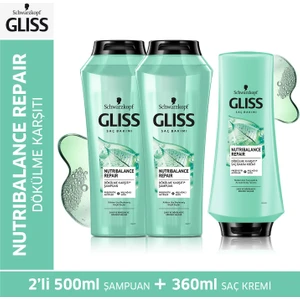 Nutribalance Şampuan 500 Ml X2 Adet + Saç Kremi 360 Ml