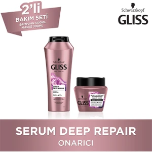 Serum Deep Repair Şampuan  500 Ml + Serum Deep Repair Maske 300 Ml