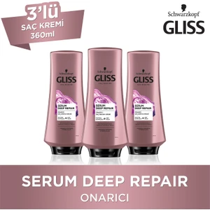 Serum Deep Repair Onarıcı Saç Kremi 360 Ml X 3 Adet Hint İnciri İçeren Derinlemesine Bakım