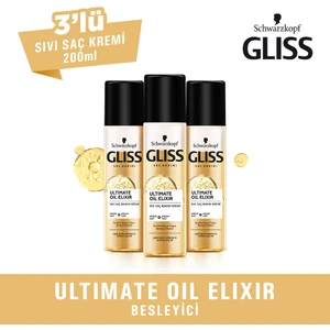 Ultimate Oil Elixir Sıvı Saç Kremi 200 Ml X 3 Adet